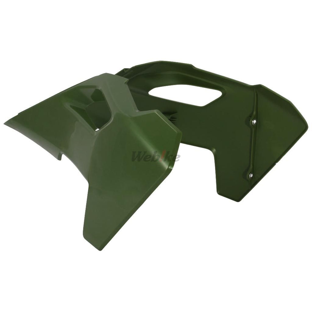 Full Kit with BLACK fork guards, CAMO GREEN