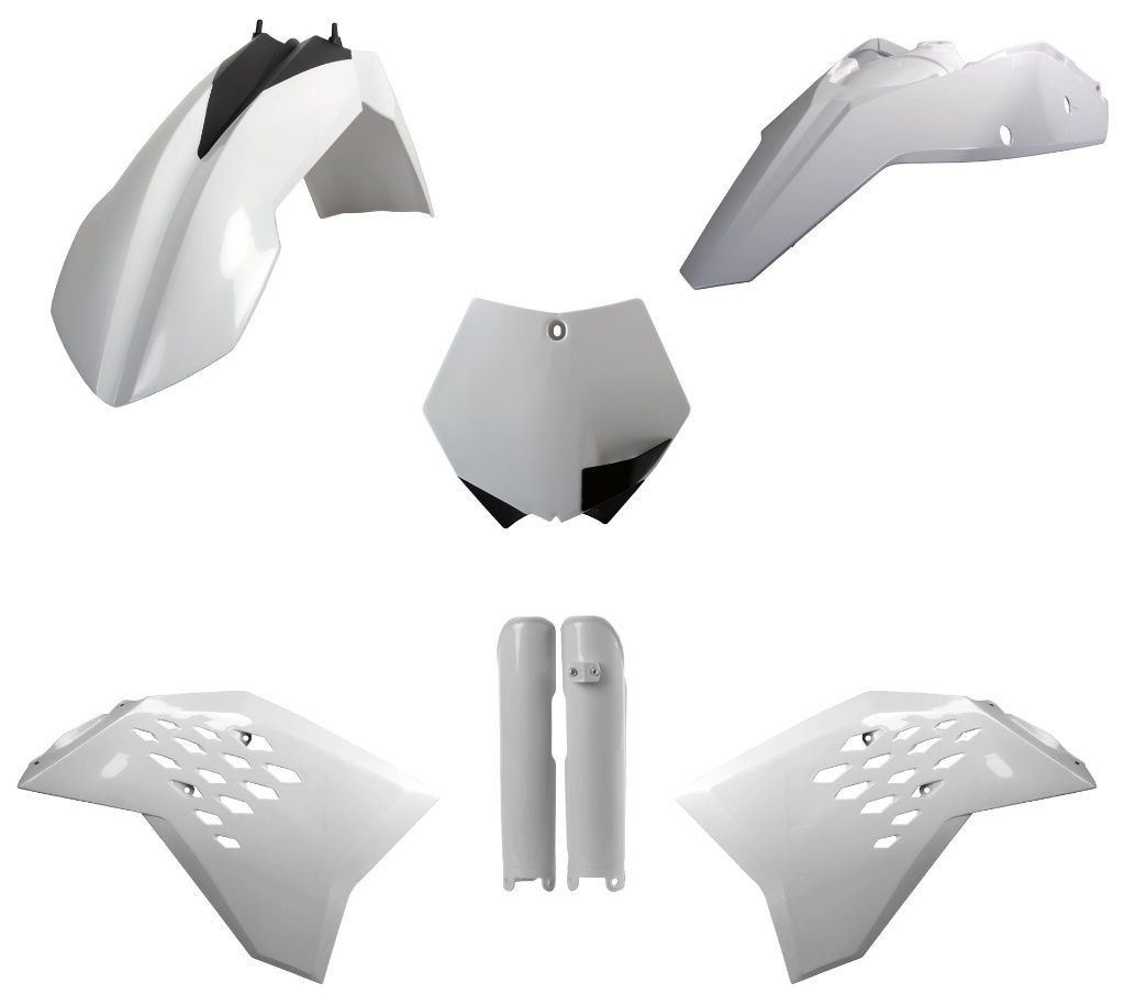 FULL PLASTIC KIT, WHITE KTM