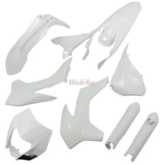 FULL PLASTIC KIT, WHITE KTM