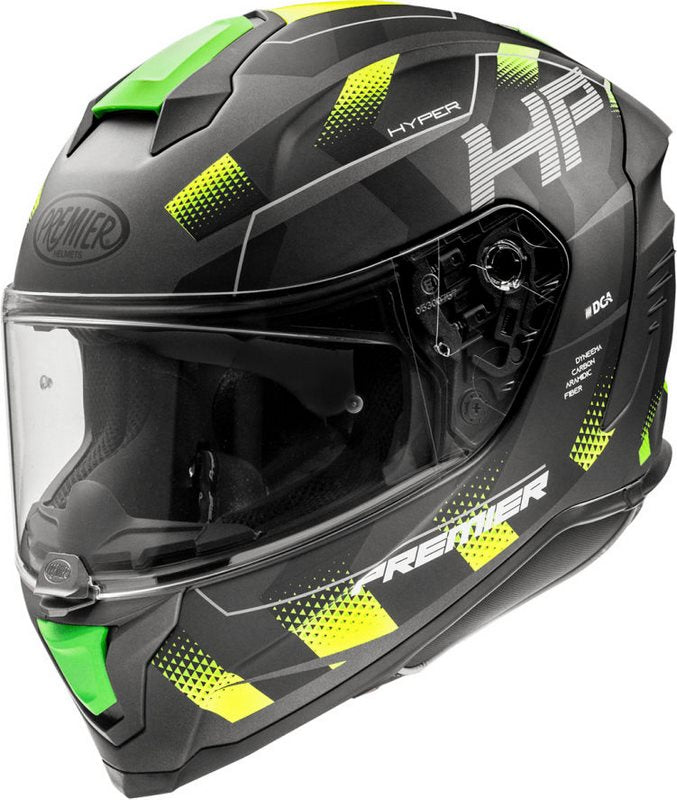 Premier Full Face Helmet 22 Hyper HP6 BM pinlock included | APINTHYPFIBH6M