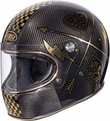 Premier Full Face Helmet TROPHY CARBON NX GOLD CHROMED | APINTTROCARNGC0