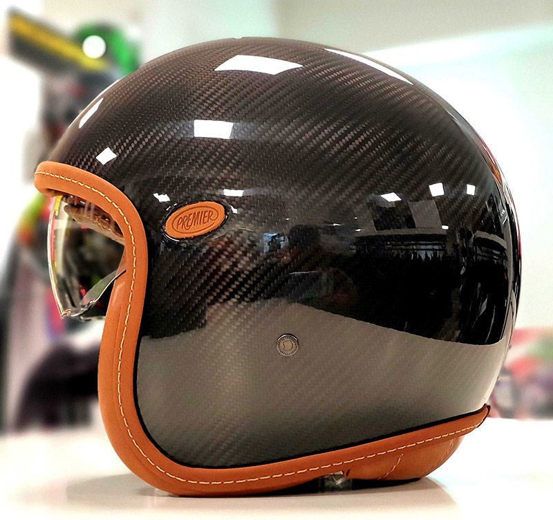 Premier Open Face Helmet 22 VINTAGE EVO PLATINUM ED. CARBON | APJETVIECARPEC
