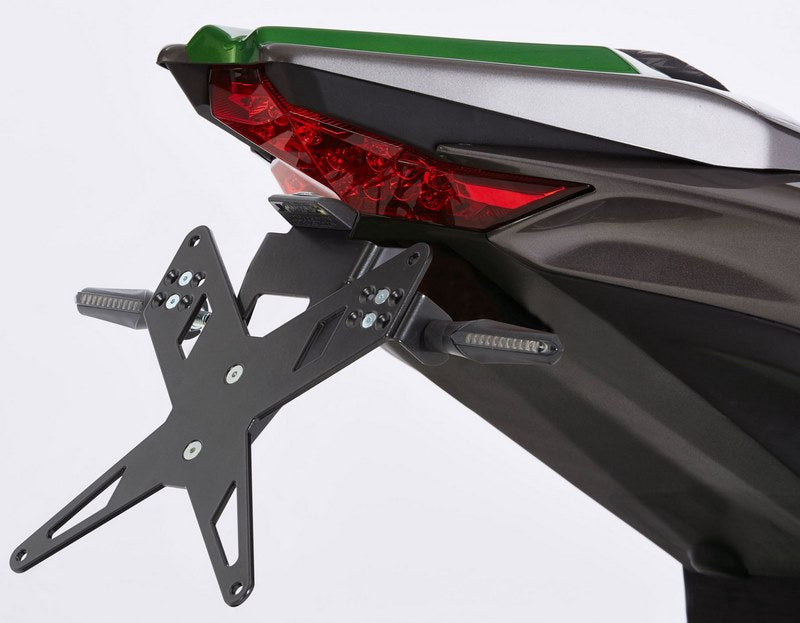 PROTECH license plate holder kit including reflector and plate light , Black | 7210019