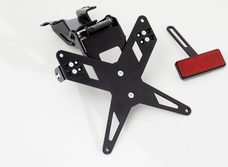 PROTECH license plate holder kit including reflector and plate light , Black | 7210069