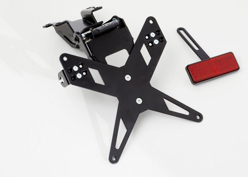 PROTECH license plate holder kit including reflector and plate light , Black | 7210077