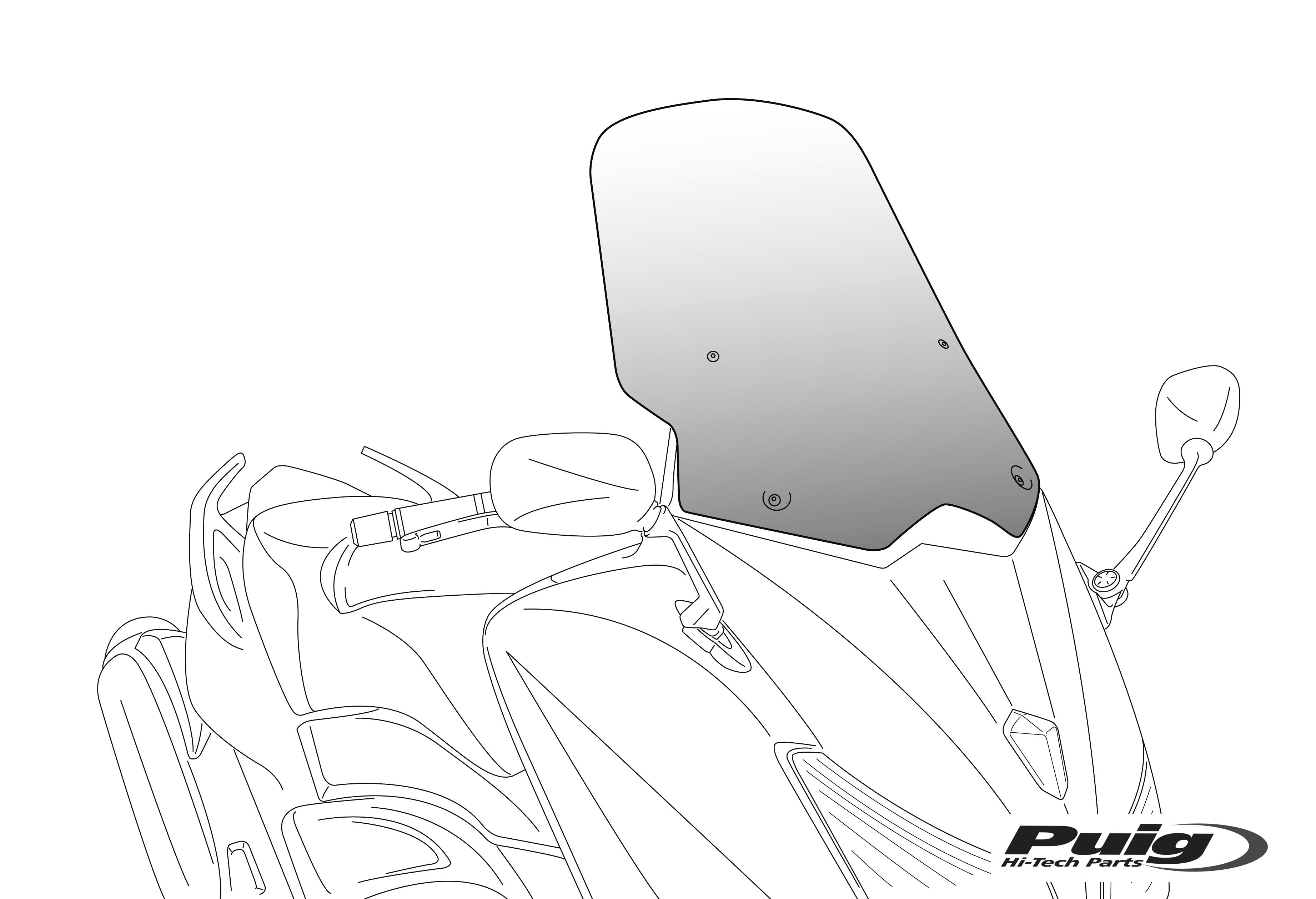 Puig Windshield V-Tech Line Touring