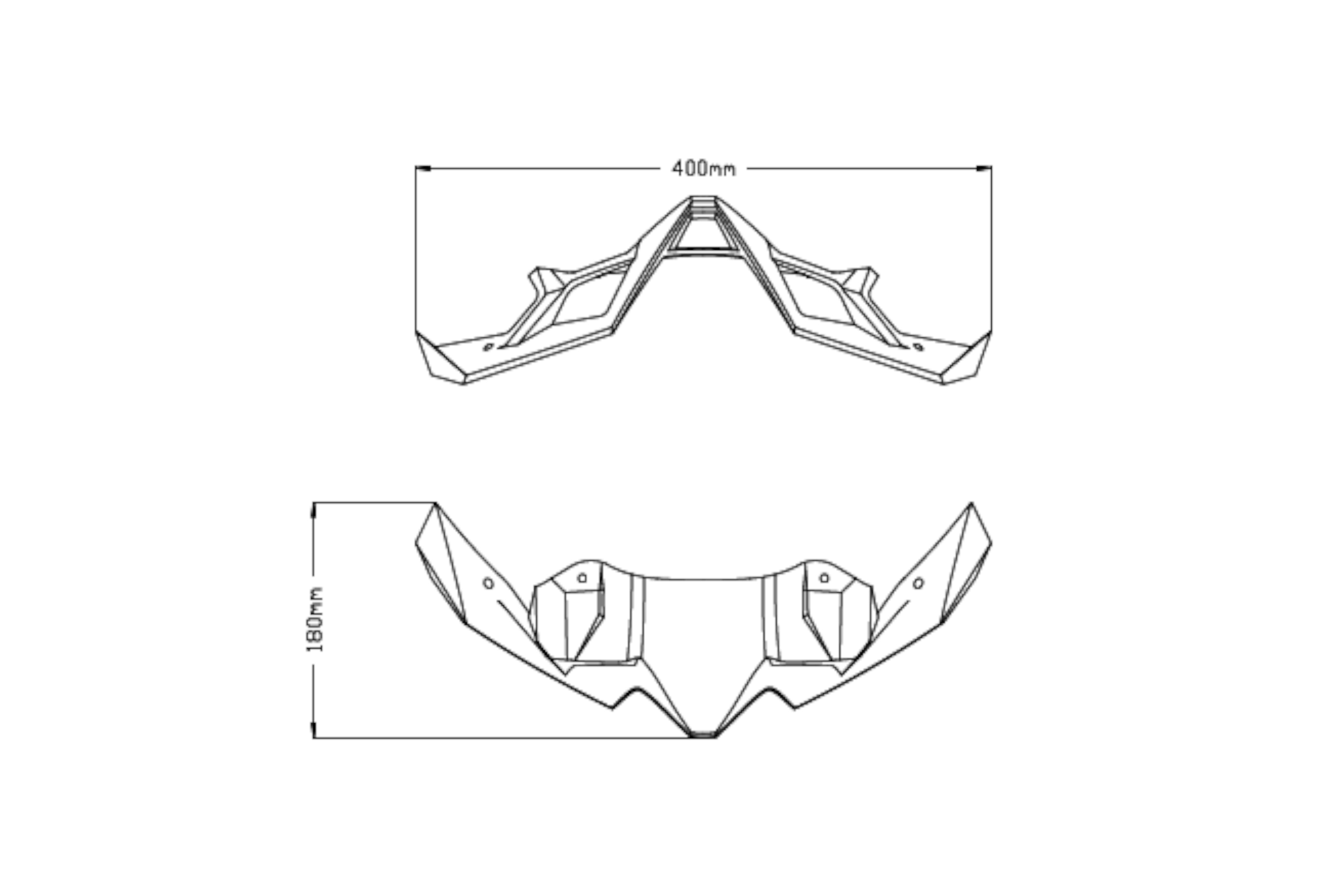 Puig Naked Front Spoiler | 20626