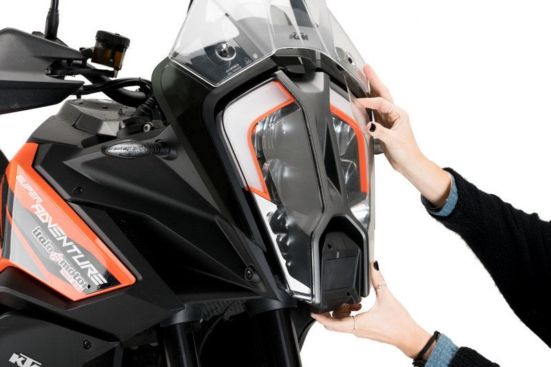 Puig Adhere Headlight Protector Clear | 21444W