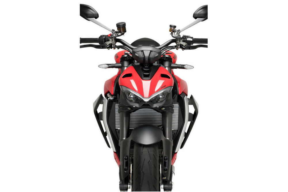 Puig Downforce Naked Side Spoilers Matt Black | 21475J
