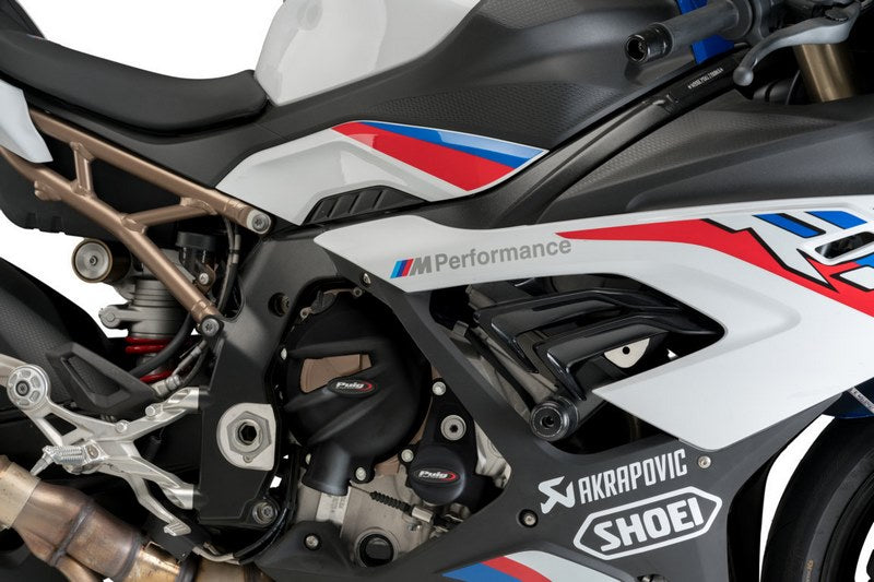 Puig Engine Cover Track For Championship Black | 21503N
