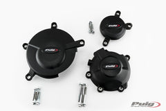 Puig Engine Cover Track For Championship Black | 21515N
