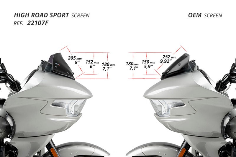 Puig_High-Road Sport Screen Harley Davidson Road Glide | 22107W
