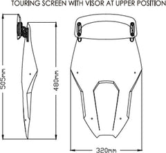 Puig Touring Windshield with Visor | 3819