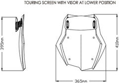 Puig Touring Windshield with Visor | 3831