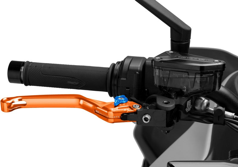 Puig Unfoldable Brake Lever 4.0. With Orange Selector | 4120T