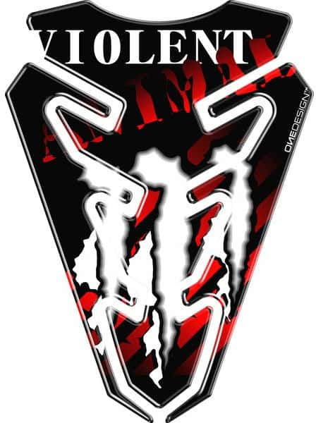 Puig Violent Tank Pads, Red | 5519R