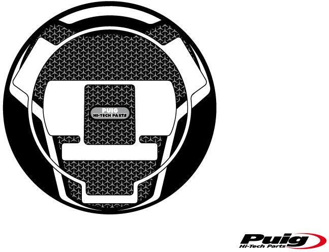Puig Naked Fuel Cap Covers, Grey | 6299U