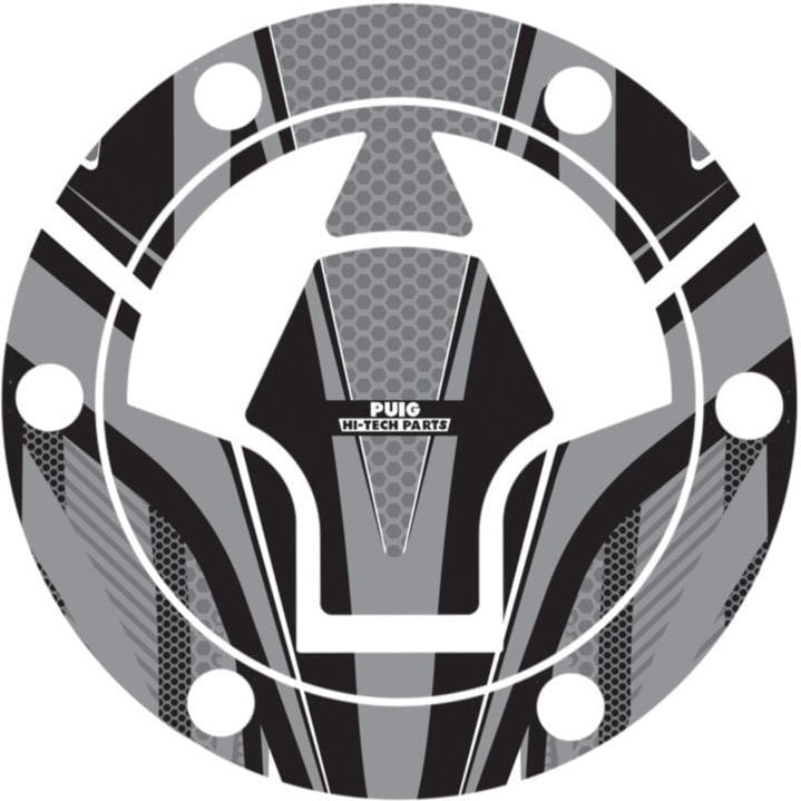 Puig Radikal Fuel Cap Covers, Grey | 8269U