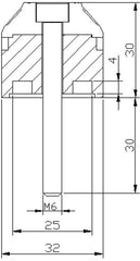 Puig Short Bar end weights with rim
