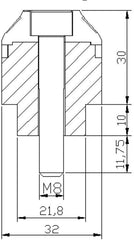Puig Short Bar end weights with rim