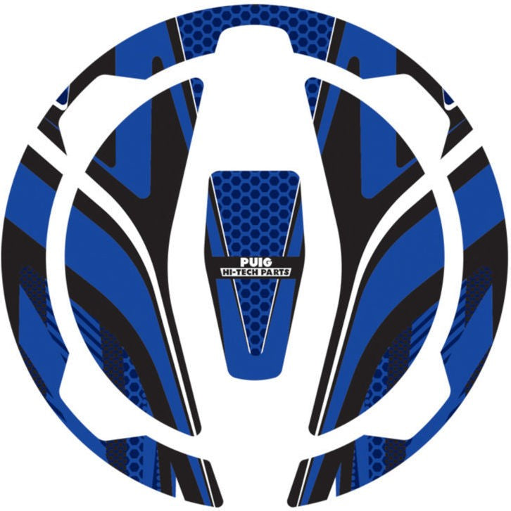 Puig Radikal Fuel Cap Covers, Blue | 9362A