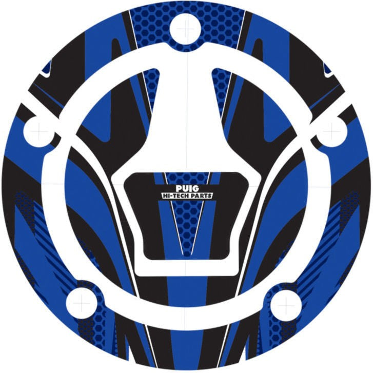 Puig Radikal Fuel Cap Covers, Blue | 9609A