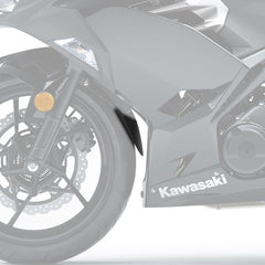 Pyramid Plastics Kawasaki Ninja 400 Extenda Fenda Matte Black 2017> | 053453