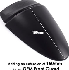 Pyramid Extenda Fenda | Matte Black | Ducati Scrambler Icon 2023>Current | 055066