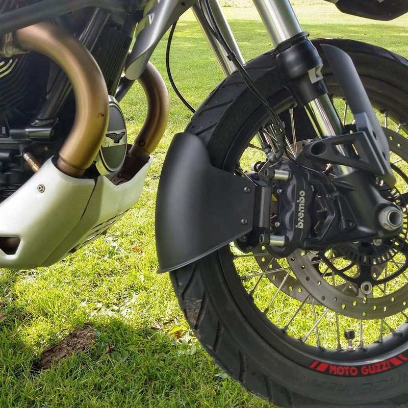 Pyramid Plastics Front Mudguard | Matte Black | Moto Guzzi V85 TT 2019> | 058085