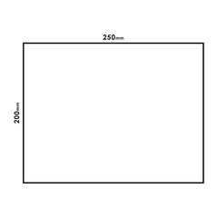 Pyramid Plastics Universal Number Plate Backing | Matte Black | 08305