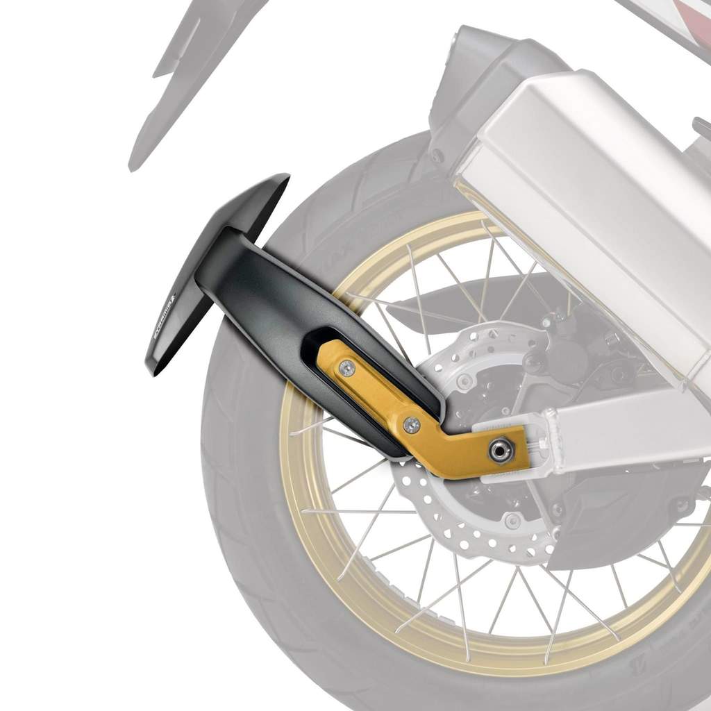Pyramid Plastics Spray Guard | Matte Black + Gold Arm | Honda CRF 1000 L Africa Twin 2016>2019 | 085102MG