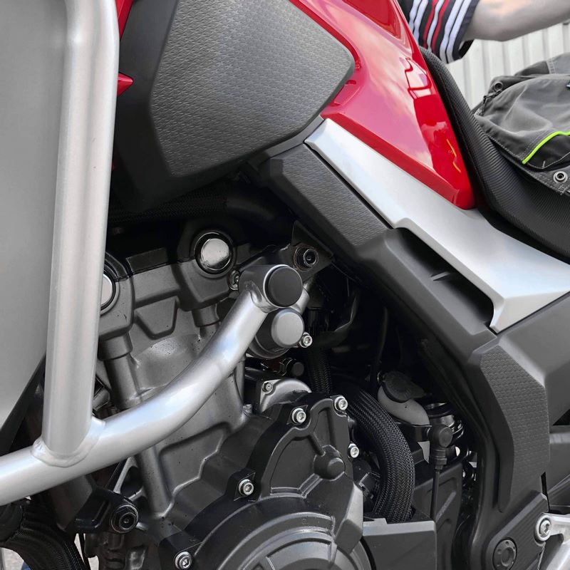 Pyramid Plastics Frame End Caps Matte Black Honda CB 500 X 2019> | 089104