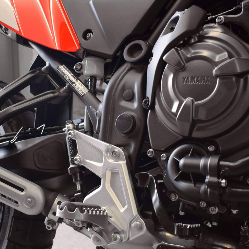 Pyramid Plastics Frame End Caps Matte Black Yamaha Tenere 700 2019> | 089201