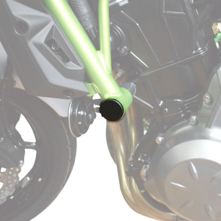 Pyramid Plastics Kawasaki Z 650 Frame End Caps Matte Black 2017> | 089300