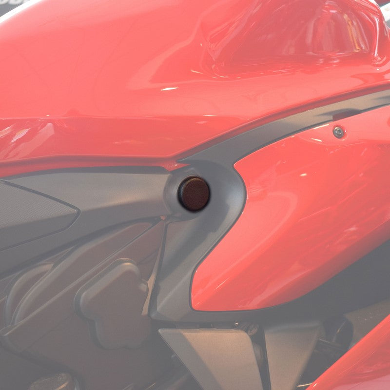 Pyramid Plastics Ducati 899 Panigale Frame End Caps Matte Black 2013> | 089501