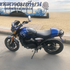 Seat Cowl Caspian Blue & Storm Grey