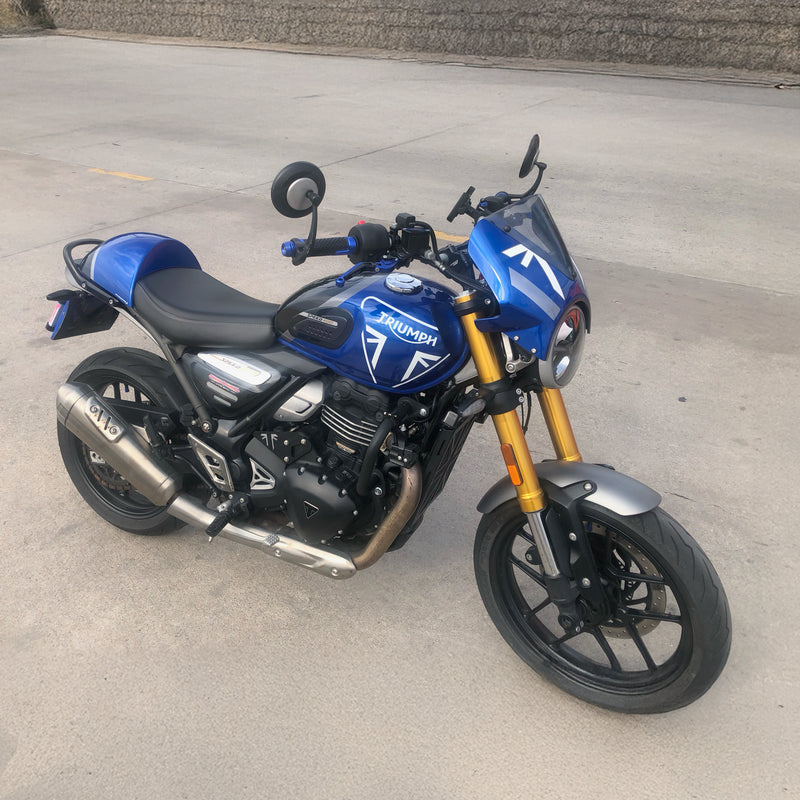 Seat Cowl Caspian Blue & Storm Grey
