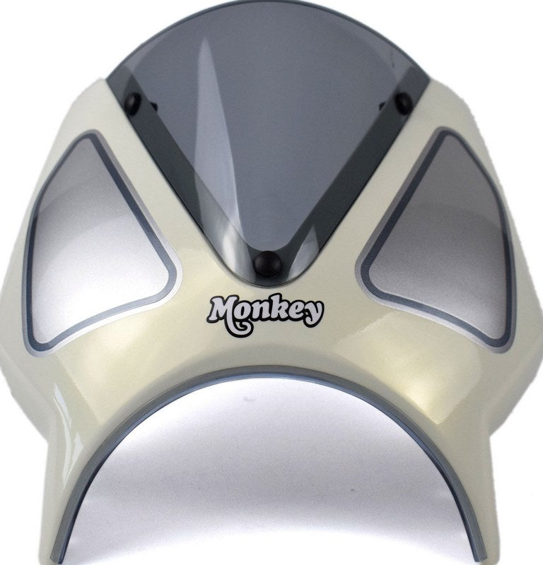 Pyramid Fly Screen | Cream/White | Honda Monkey 125 2022>Current | 21250T