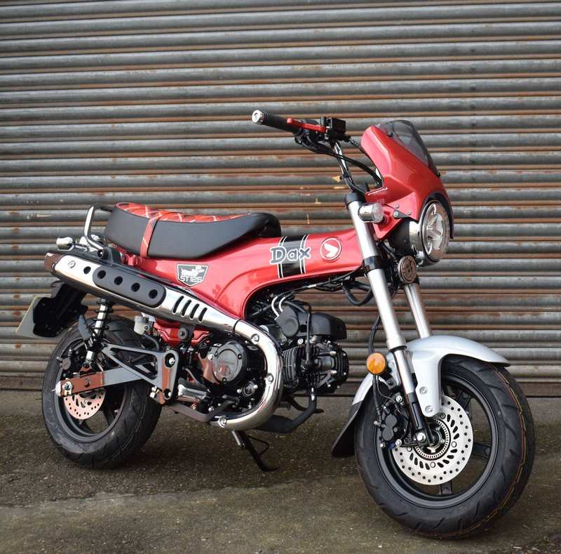 Pyramid Fly Screen | Pearl Cadet Grey | Honda ST125 Dax 2023>Current | 21290G