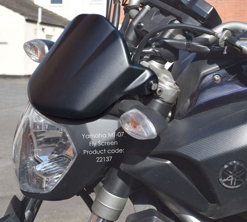 Pyramid Plastics Yamaha MT-07 Fly Screen Matte Black  2013>2017 | 22137M