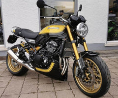 Pyramid Belly Pan | Metallic Diablo Black/Metallic Yellow (Yellow Ball Scheme) | Kawasaki Z 900 RS SE 2022>Current | 23905P