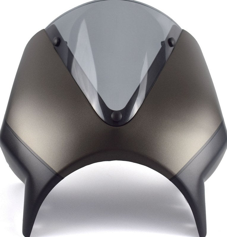 Pyramid Fly Screen | Matte Ironstone & Matte Storm Grey | Triumph Speed Twin 1200 2024>Current | 26000K