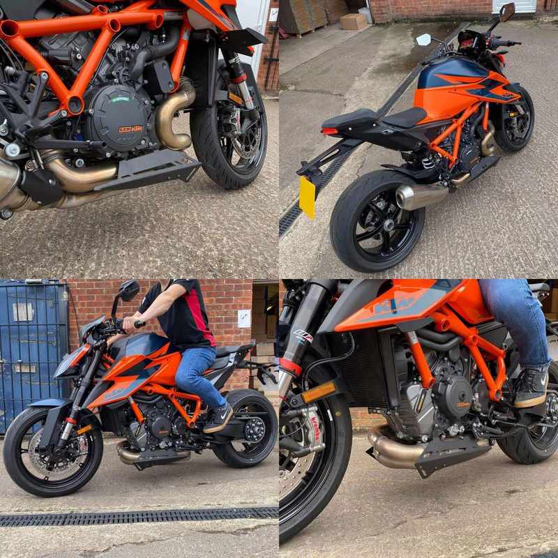 Pyramid Plastics Exhaust Cheeks | Matte Black | KTM 1290 Superduke R 2020> | 29900M
