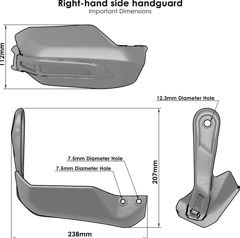Pyramid Handguards | Matte Black | 30015M