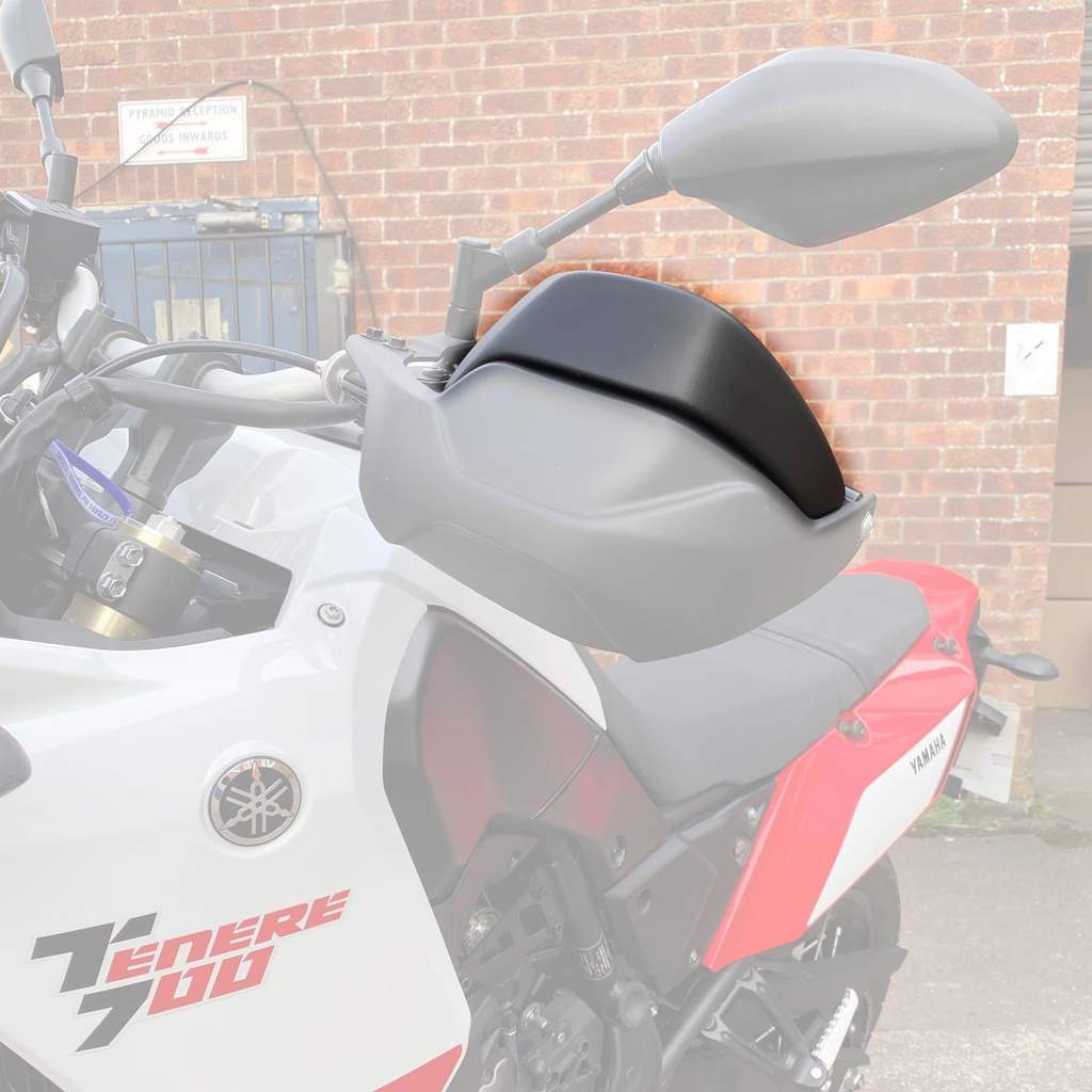 Pyramid Plastics Handguard Extensions | Matte Black | Yamaha Tenere 700 2019> | 30201M