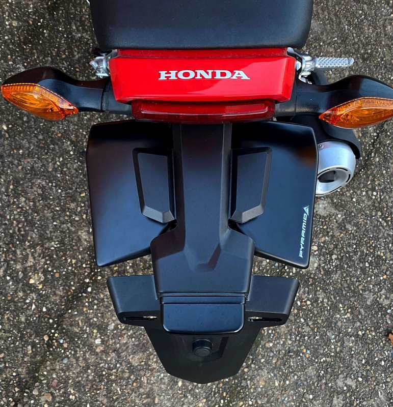 Pyramid Rear Splash Protector | Matte Black | Honda MSX 125 2021>Current | 31913M