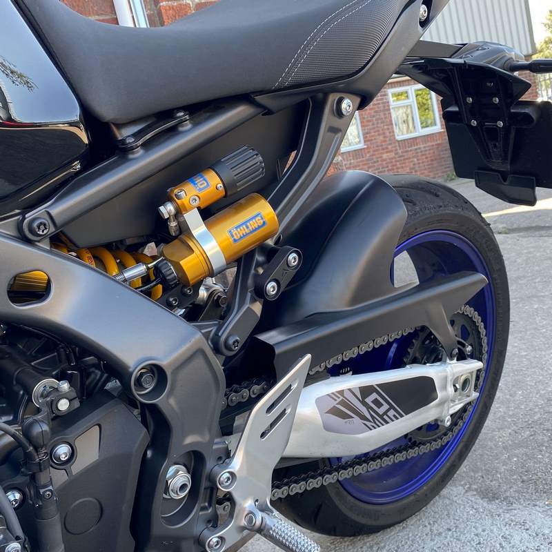 Pyramid Rear Peg Blanking Blocks | Matte Black | Yamaha MT-09 2021> | 32100M