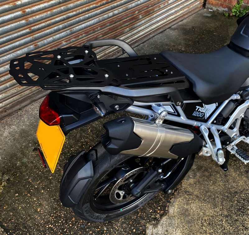 Pyramid Pillion Luggage Rack | Matte Black | Triumph Tiger 1200 GT 2022>Current | 36060M