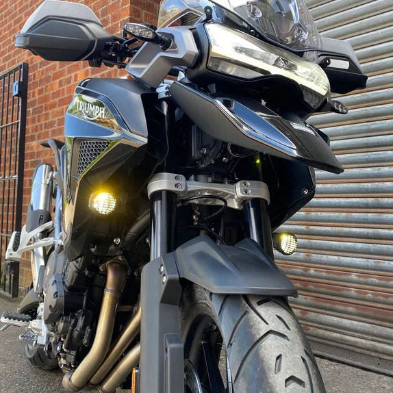 Pyramid Auxiliary Headlight Guards | Matte Black | Triumph Tiger Sport 660 2022>Current | 36565M