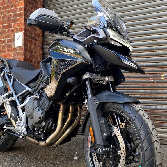 Pyramid Auxiliary Headlight Guards | Matte Black | Triumph Tiger Sport 660 2022>Current | 36565M